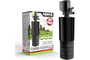 AQUAEL Filtr Turbo 500 – Kompletna filtracja | Filtr wewnętrzny do akwariów słodkowodnych do 150 l | 500 l/h | 4,4 W | napowietrzanie + regulacja
