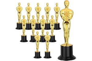 12 guldtroféer statyer, troféer för barn, mini plasttroféer, plast troféer, fotboll plast troféer för barn sport, fotboll, fester, fester, skolpriser