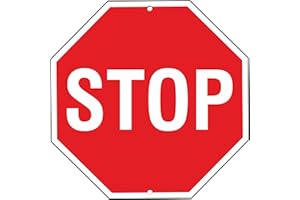 Pubblimania Stop segnaletica stradale cartello segnale in alluminio metallo spesso 3 mm per esterno Ø 30 (Stop)