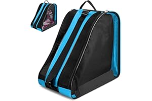 TOSAVGA Sac de Patinage à roulettes 40x38x28cm, Sac Roller Sac pour Patins à Glace Skate Bag, Sac à Patins à roulettes avec Sangle Réglable, Sacs à Patins, Sac Chaussure de Ski pour Adultes et Enfants