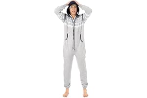 Juicy Trendz® Herren Onesie Overall Trainingsanzug Jogginganzug Einteiler Muster Jumpsuit