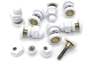 YUANQIAN 8 NEUF de remplacement pivotant Porte de douche Rouleaux Roues de 27 mm