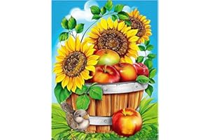 MXJSUA 5D Diamond Painting Kit Completo Flowers Diamond Painting Flowers Pittura Diamante Kit Diamond Painting Flowers Ricamo Strass Punto Croce Kit per Pittura a mosaico 5D Fiori e Uccello 30X40 CM
