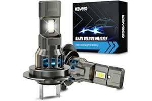 KOYOSO H7 LED Lampadine 100W 24000LM LED Luci per 12V Auto 6500K Bianco, Confezione da 2