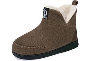 GURGER Męskie i damskie filcowe kapcie domowe pluszowe z podszewką Kapcie Kapcie rozm. 36-47