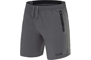 TCA Pantalones Cortos Hombre Deporte con Bolsillos de Cremallera - Pantalon Corto Hombre Deporte Tecnología Elite Tech - Pantalones Cortos Hombre Gym Running Crossfit - Shorts Deportivos Hombre