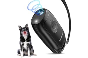 Bubbacare Anti Bell Gerät Hunde, Tragbarer Antibell Ultraschall Gerät, Leistungsstarkes Hunde Bellen Stoppen, Antibell Gerät für Hunde mit LED, Anti Bellen Gerät Drinnen Draußen für Kleine Große Hunde