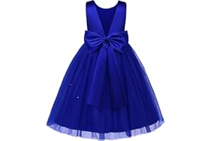 JerrisApparel Vestito Bambina Fiori Elegante Abito Cerimonia Nozze Comunione