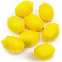 Limoni Finti Decorativi Con Foglie - 45 Pezzi Realistici Per Arredamento Casa