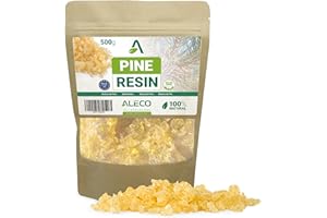 ALECO Resina pura di pino Colofonia Orix Epoxy Naturale Granulata. Lattice. Artigianato, trattamento legno, adesivi (500 GR)