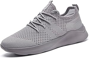 FUJEAK Women Shoes Trainers Running Walking Slip on Ladies Gym Trainer Comfortable Shoes Fitness Jogging Sports Outdoor Sneakers Mesh Casual Lightweight Breathable