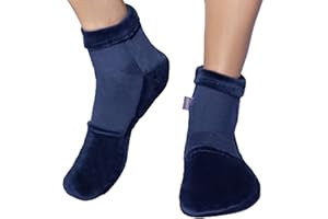 ICEHOF Skarpety chłodzące, z 4 wkładami chłodzącymi, delikatny materiał, 1 para z żelowymi wkładkami chłodzącymi, terapia zimnem dla stóp w przypadku chemioterapii, reumatyzmu, uniseks, rozmiar L