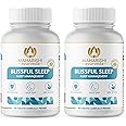 Maharishi Ayurveda Blissful Sleep Tablets For Sleep Management | Clinically Researched And Non-Habit Forming Melatonin - Rasayanam With Ashwagandha | Promotes Deep Sleep (60 Count (Pack Of 2))