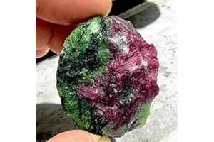 arana's - Piedra de bolsillo RUBI ZOISITA en bruto 3-5 cm - Llévala siempre contigo - Amuleto de la suerte - Piedras y cristales naturales curativos de sanacion (Rubí Zoisita)