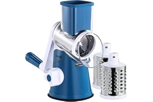 Geedel Râpe à Fromage, Râpe à Légumes avec 3 Lames de Tambour, Râpe Cuisine pour Une Coupe Plus Facile, Trancheuse à Légumes pour Le Fromage, Le Concombre, la Carotte, Les Noix