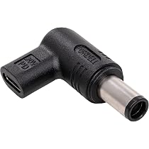 CY Adapter 140W – DC-Buchse 7,4x5,0 Mm Auf USB-C (90° Abgewinkelt), Für Laptop & Handy, Mit PD- Und QC-Unterstützung