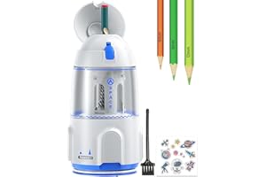 QEANY Vollautomatischer Elektrischer Anspitzer mit Auto-Stop und Behälter für 7-12mm Stifte - für Schulen, Haushalte, Büros und Klassenzimmer