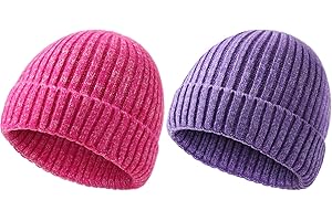 DRESHOW Gorro Bebe Invierno Gorro Lana Niño Sombreros Unisex de Punto Suave para Niños y Niñas Gorros Cálidos para Niños de 3 meses - 8 Años