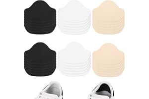 HWEEWANX 18 Paar Fersenschutz für Schuhe, 3 Farben Sneaker Schuh Fersen Reparatur, Selbstklebende Fersenpolster Schuhe, Pu Leder Hackenpolster Schuh, Heel Me Fersen Patch, Dünn und Leicht