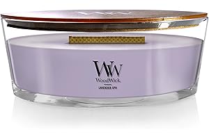 Woodwick Ellipse Vela Aromática, Morado (Lavender Spa), 453g