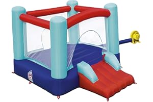 Bestway Constant Air-Up, in & Over, Spring n' Slide Inflatable Castle - 210 x 152 x 152 cm
