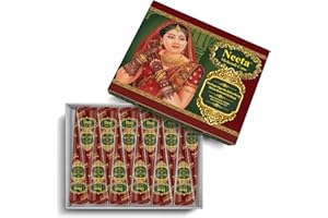 BAROT1101 Neeta Mehndi Cones Dark Brown Mehndi | All Natural Body Art Organic Hebral Temporary Tattoo | Ready to Use
