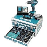 Makita Dhp482Rfx9 Ak&uuml;l&uuml; Darbeli Matkap 18V 3,0 Ah 2 Ak&uuml; + Şarj Cihazı &Ccedil;anta 96 Par&ccedil;alı Aksesuar Seti