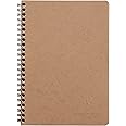 Clairefontaine – Ref 303522C – Mimesys PP Stapled Notebook  120 Pages 21 X 29 7cm Polypro Cover 90gsm Brushed Vellum Paper Square 5x5 Margin Ruling Random Colour