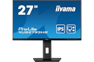 iiyama XUB2793HS-B6 27" Panel IPS, 1920x1080100Hz, 250cd/m², 15cm Regulable en Altura, Pivotante, Altavoces, HDMI, DisplayPort, 1ms (MPRT), FreeSync
