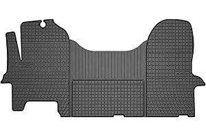 M MOTOS Tapis de sol caoutchouc pour Iveco Daily III 1999-2014 Améliorez Votre Confort de Voyage avec Le tapis noir antidérapant Auto ET- tapis voiture Tous Temps pour Voiture, Protection Contre les s