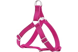 Plutus Pet Step In Dog Harness, Reflective, Adjustable, and Secure with Metal Buckles, Easy Walk Dog Harness for Puppy, Small, Medium and Large Dogs, Hot Pink, XS