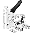 Cloudgree Staple Gun, 3 in 1 Heavy Duty Nail Steel Gun Kit with 1500 Staples, Upholstery Stapler Gun for Wood, Upholstery, Fencing, Furniture, Decoration