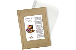 SARACINO We love pastry Fogli Edibili ad Alta Risoluzione A4 per Decorazioni Torte, Flessibili e Senza Zucchero, Perfetti al Taglio, Ideali per Stampanti Ink-Jet - 25 fogli