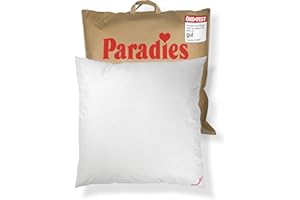 ‎PARADIES PARADIES Kopfkissen 80x80 cm mit Reißverschluss - Softy Top Bio medium mit Aloe Vera, mittelfestes Schlafkissen, veganes Kissen