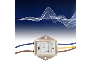 LANTRO JS Filtro monofase, Filtro antidisturbo CW1B-10A-L AC 125/250V 10A, Alimentazione filtro EMI per Sopprimere l'interferenza di impulso continua e intermittente