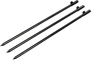 Zite Fishing - Set di bastoncini da pesca, telescopico, 50-90 cm, in alluminio, per canne da buzzerbar e molto altro