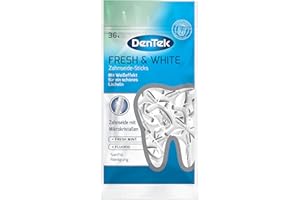 Dentek Fresh & White Nić Dentystyczna, 36 szt.