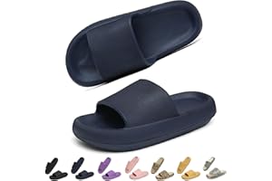 Geweo Ciabatte Nuvola Donna Uomo Comode Pantofole da Casa EVA Super Morbide Ciabatte Piscina Doccia Antiscivolo Slippers Asciugatura Rapida Sandali da Mare con Fibbie Regolabili Unisex