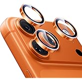 ESR iPhone 17 Pro Max/17 Pro Kamera Lens Koruyucu, 1 Paket, Turuncu | Bireysel Kamera Kapağı, 9H Temperli Cam, Orijinal Kamer