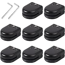 Supporti Vetro 8 Pezzi - Morsetti Regolabili In Acciaio Inox Per Ringhiere - Foto 2