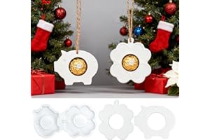 ZORUAM Silikonform Schwein Glück, 2 Stück Glücksschwein Silikonformen Gießformen Weihnachten Kerzen, Silikon Gießform Silikonform Kleeblatt, silikonform kerzenhalter Glücksbringer Schweinchen (Anhänger)