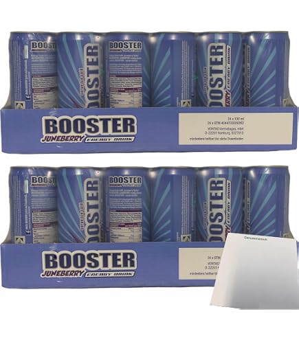 Booster Energy Drink Cactus Fruit 2 x VPE (48 x 0.33 L Tin DPG) + usy Block  : Amazon.de: Grocery