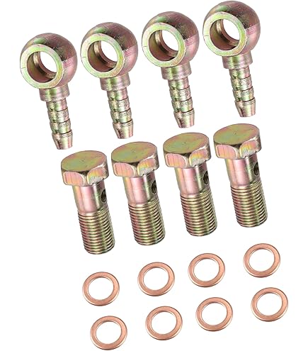 Adaptador Sistema Frenado Pernos Banjo M10x1.25 Doble Agujero - Acero Inoxidable Para Frenos Repuestos Automóvil Moto