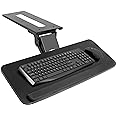 VIVO Adjustable Computer Keyboard & Mouse Platform Tray Ergonomic Under Table Desk Mount Drawer Underdesk Shelf (MOUNT-KB03B)…
