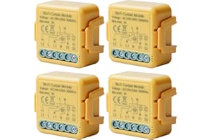 GBKDQQ 4 moduły przełącznika rolet WiFi, Tuya WiFi, moduł 2,4 GHz Alexa Smart sterowanie roletą, sterowanie aplikacją, zegar sterujący do silnika rolety, działa z Alexa/Google Home