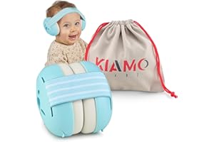 KIAMO1407 Earmuffs Baby Gehörschutz [0-36 Monate] - 25dB Lärmschutz Kopfhörer - Verstellbares Kopfband - Komfortable Ohrenschützer für Schlaf, Reisen & Konzerte - Schutz für empfindliche Babyohren