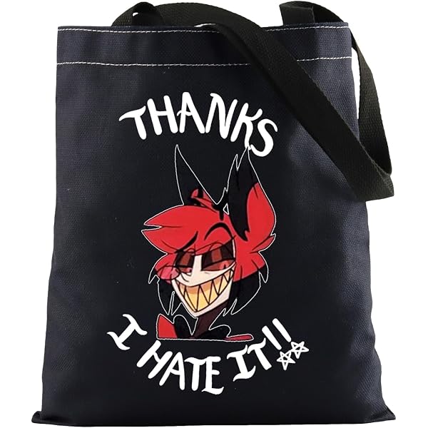 Hazbin Hotel Make-up-Tasche Mit Charlie Morningstar Design – Segeltuch, Reißverschluss, 40,6x22,9x17,8 Cm