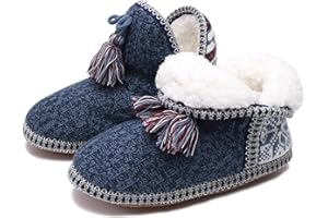 COFACE Damskie kapcie ze skóry jagnięcej, zimowe, ciepłe, pluszowe, dziewczęce, puszyste z podszewką, przytulne pantofle, buty domowe, czarno-czerwone, 35-36