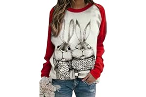 OMZIN Chemises à Col Rond pour Femmes Hauts Pullovers T-Shirts à col Rond Manches Longues Sweat Shirts Légers pour Femmes