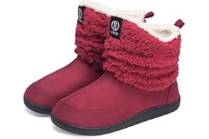 GURGER Kapcie domowe dla mężczyzn i kobiet, pluszowe, z podszewką, ciepłe i mocne podeszwy